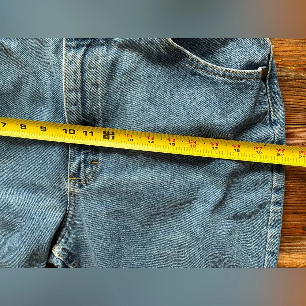 Vintage 90s Lee Women’s Jeans Size 14 Long High Rise Blue Denim USA Made - Picture 6 of 14